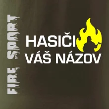 Hasiči - Váš názov - FLUO + Reflexná potlač