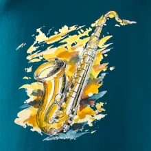 Saxofón maľovaný