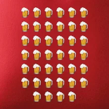 Narodeniny - 40x pivo