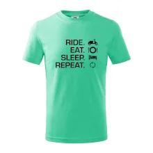 Ride Eat Sleep Repeat moto skúter