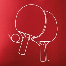 Rakety na stolný tenis jedným ťahom