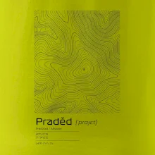 Praděd - vrstevnice v obdĺžniku