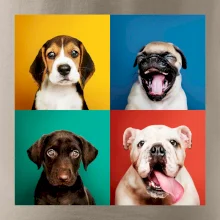 Psi šteňatá koláž