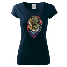 Hlava leva kreslená jednoduchá