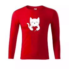 Mačka drží srdce Mačka drží srdce