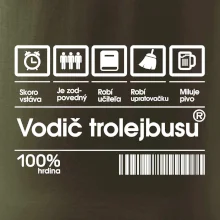 Čiarový kód - Vodič trolejbusu