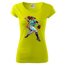 Baseballová nadhazovačka neonový pop art