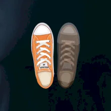 Párové topánky - oranžové