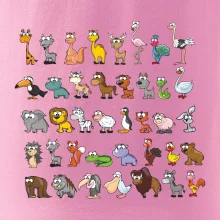 Tričko plné zvieratiek