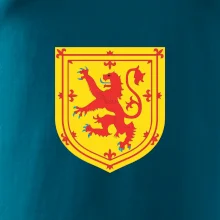 Škótsky lev na hrudi