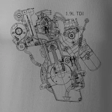 Motor Škoda/ VW 1.9L  TDI z boku