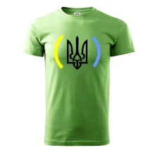 Ukrajina trojzubec s farbami