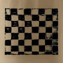 Šachovnica čierna kreslená