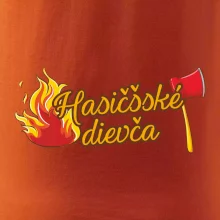 Hasičšské dievča oheň a sekera