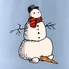 Snehuliak so spadnutým nosom