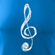 Husľový kľúč kreslený