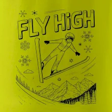 Čiernobiely skokan fly high