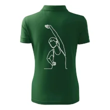 Preťahujúca sa žena jedným ťahom