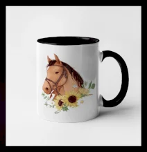 Hlava koňa a slnečnice