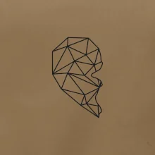 Párový motív srdca geometrie - ONA