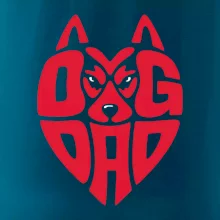 Dog dad nápis v hlavě