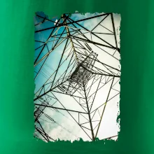 Farebné nebo - stožiare vysokého napätia