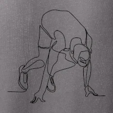 Bežec na štarte jedným ťahom