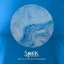 Smrk - vrstevnice v kruhu