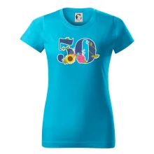 Kvetinové číslo kreslené - 50