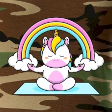 Yoga jednorožec - dúha
