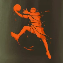 Basketball player splash
