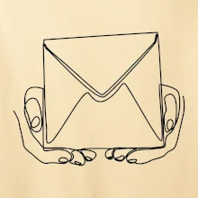 Obálka pôšták jedným ťahom