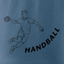 Handball nápis šikmo