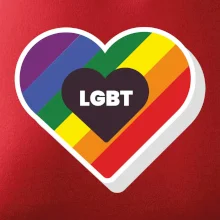 LGBT srdce dúhové