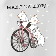 Mačky na bicykli