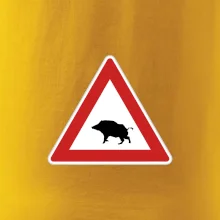 Dopravná značka - Pozor diviak