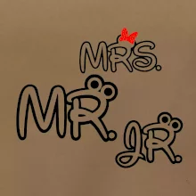 Mr, Mrs a Jr rodinná trička