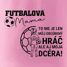Futbalová mama - jedna dcéra (vaše meno a číslo)