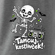 Tancuj kostlivček s boomboxom