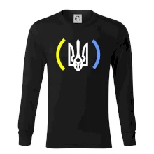 Ukrajina trojzubec s farbami Ukrajina trojzubec s farbami