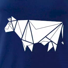 Origami krava z boku