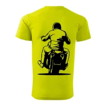 Motorkář na zádech - chopper