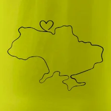 Mapa Ukrajiny - srdce