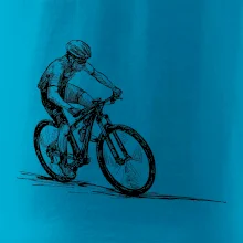 MTB kreslený cyklista