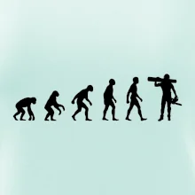 Evolúcia drevorubač - píla a kmeň Evolúcia drevorubač - píla a kmeň