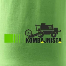 Kombajnista zelená a žltá