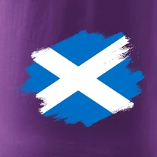 Škótska vlajka kreslená štetcom