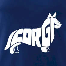 Corgi - nápis v tele Corgi - nápis v tele