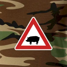 Dopravná značka - Pozor prasa domáca