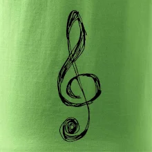 Husľový kľúč kreslený